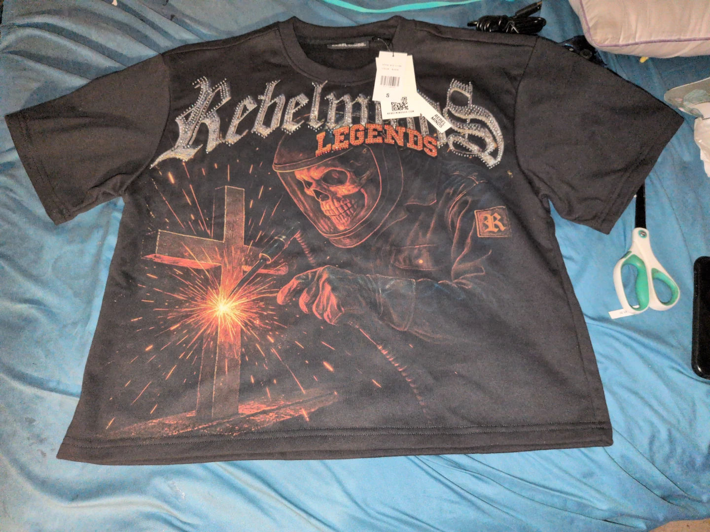 Rebel Minds Legends Skull Graphic T-Shirt - photo 4