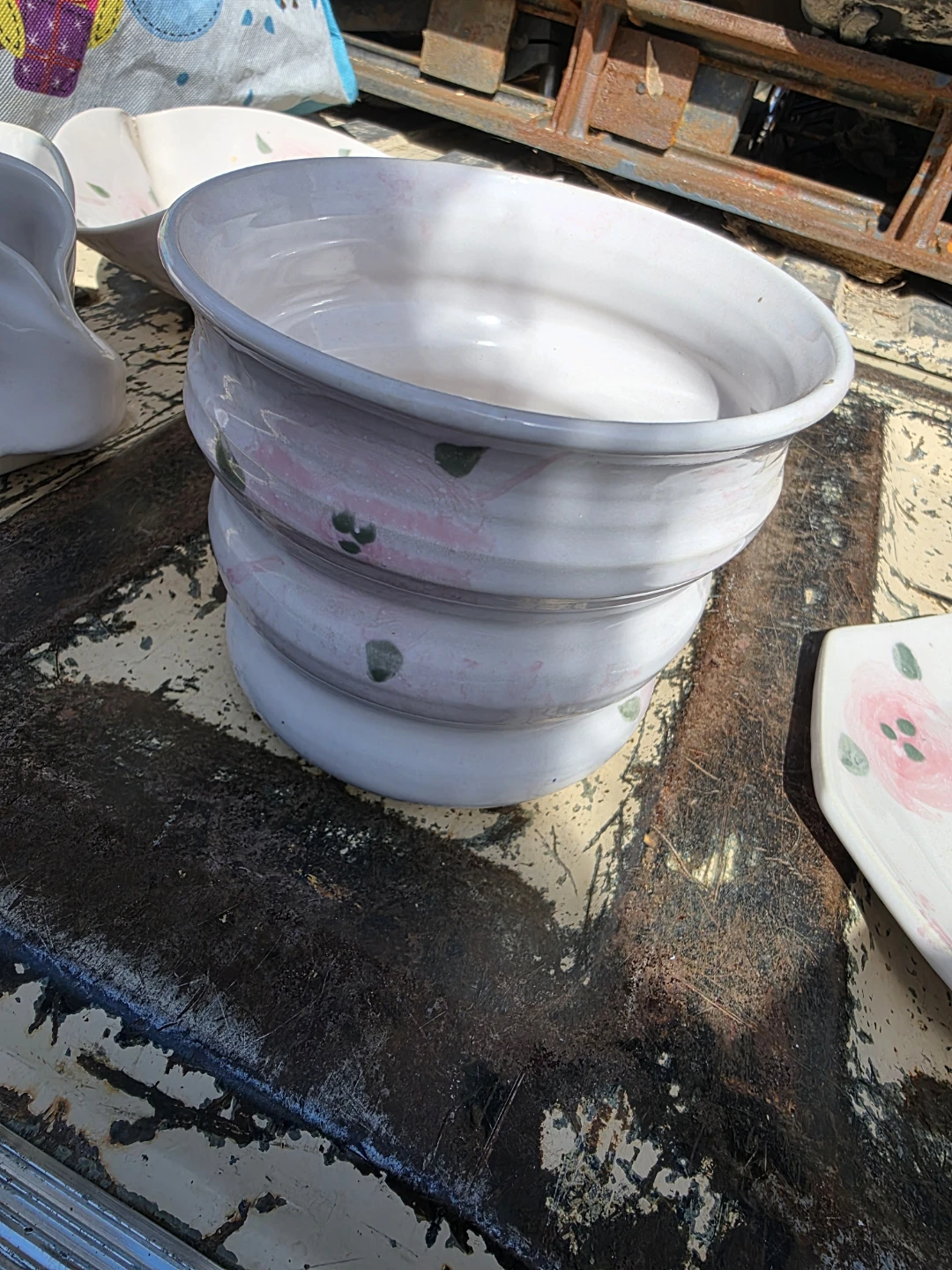 Hand-Painted Floral Ceramic Dishware Set - photo 2