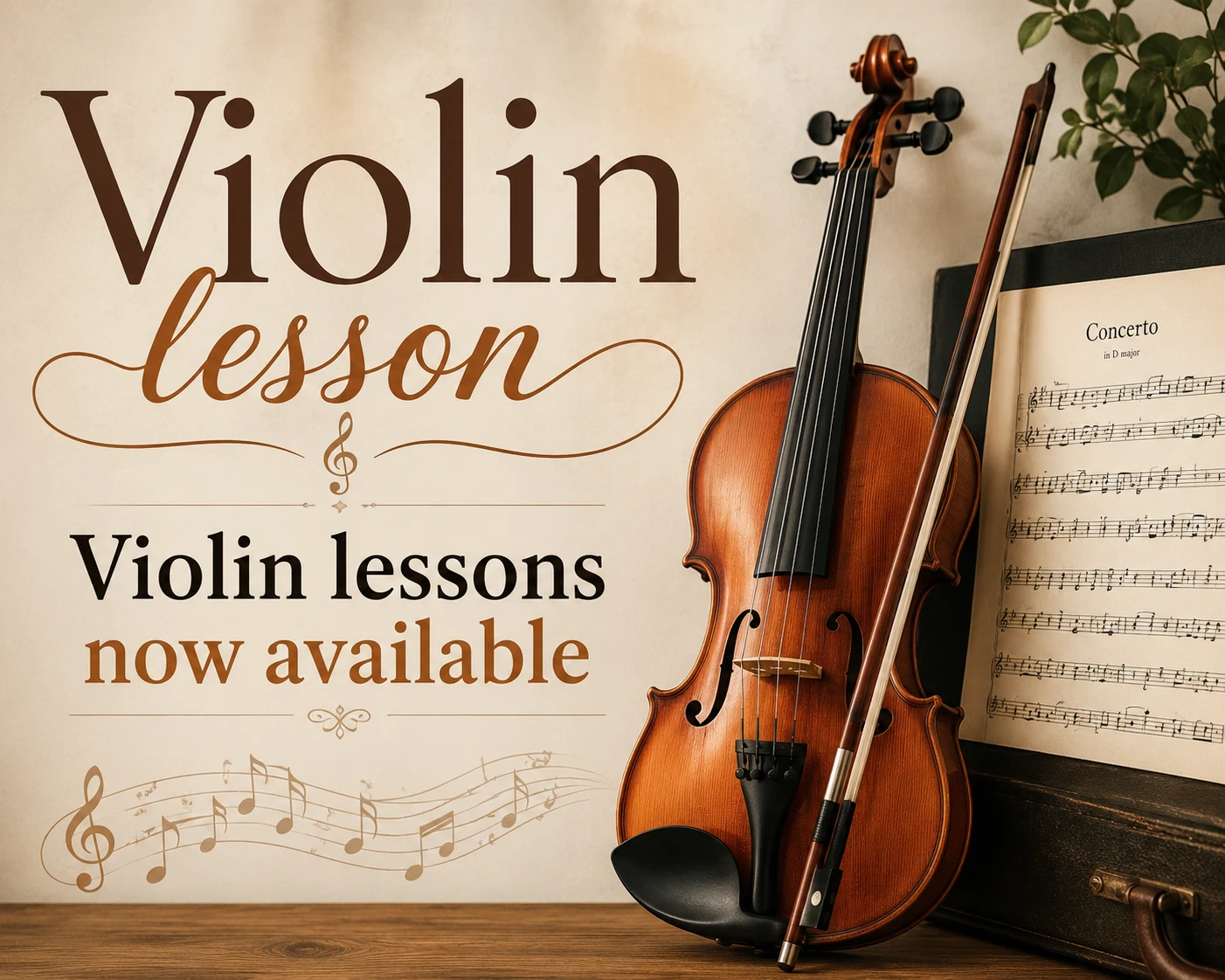 Violin Lessons – Beginner to Advanced (All Ages)