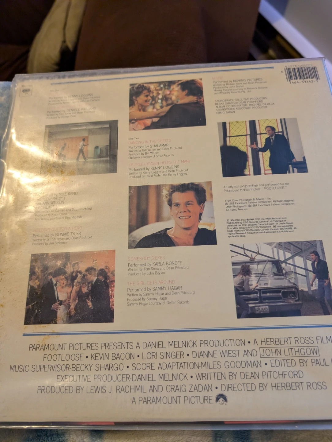 Footloose Original Soundtrack Vinyl Record - photo 2