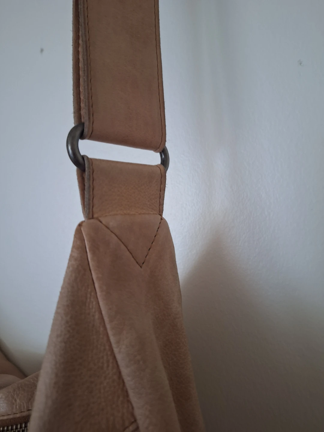 Tan Leather Hobo Shoulder Bag - photo 5