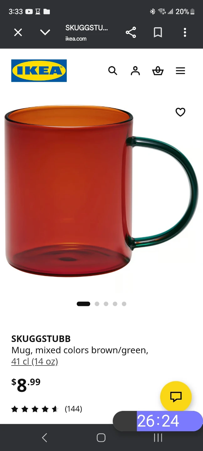 New IKEA SKUGGSTUDBB Mug - photo 2