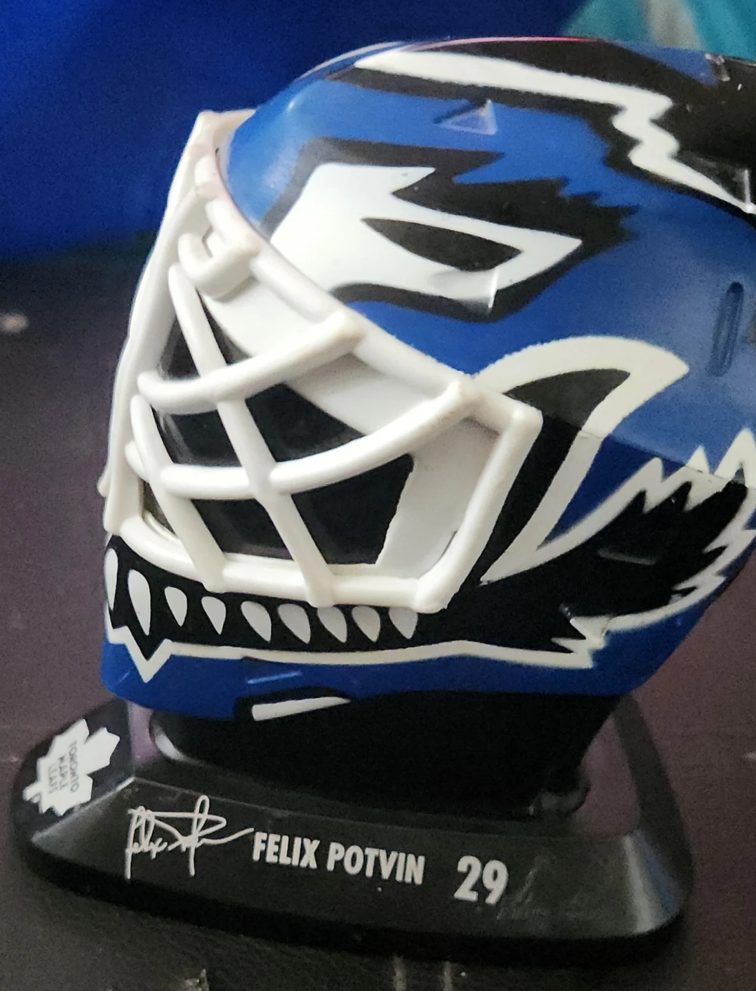Félix Potvin 1996 McDonald's NHL Hockey Mini Goalie Mask #29 - photo 2