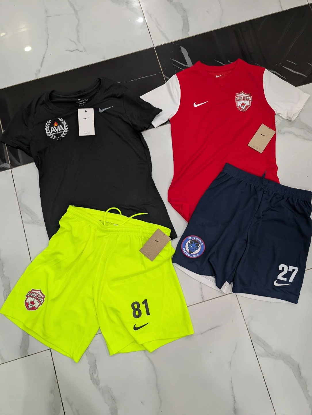 Nike Soccer Jersey and Shorts Set