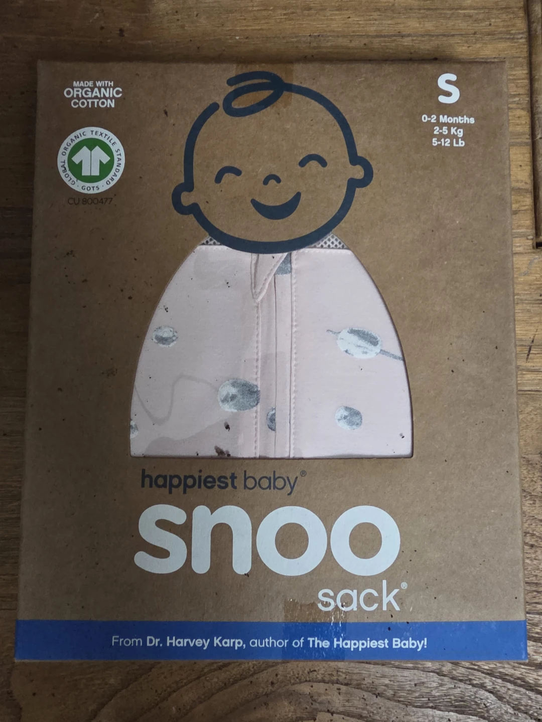 Happiest Baby Snoo Sack, Size S, Organic Cotton