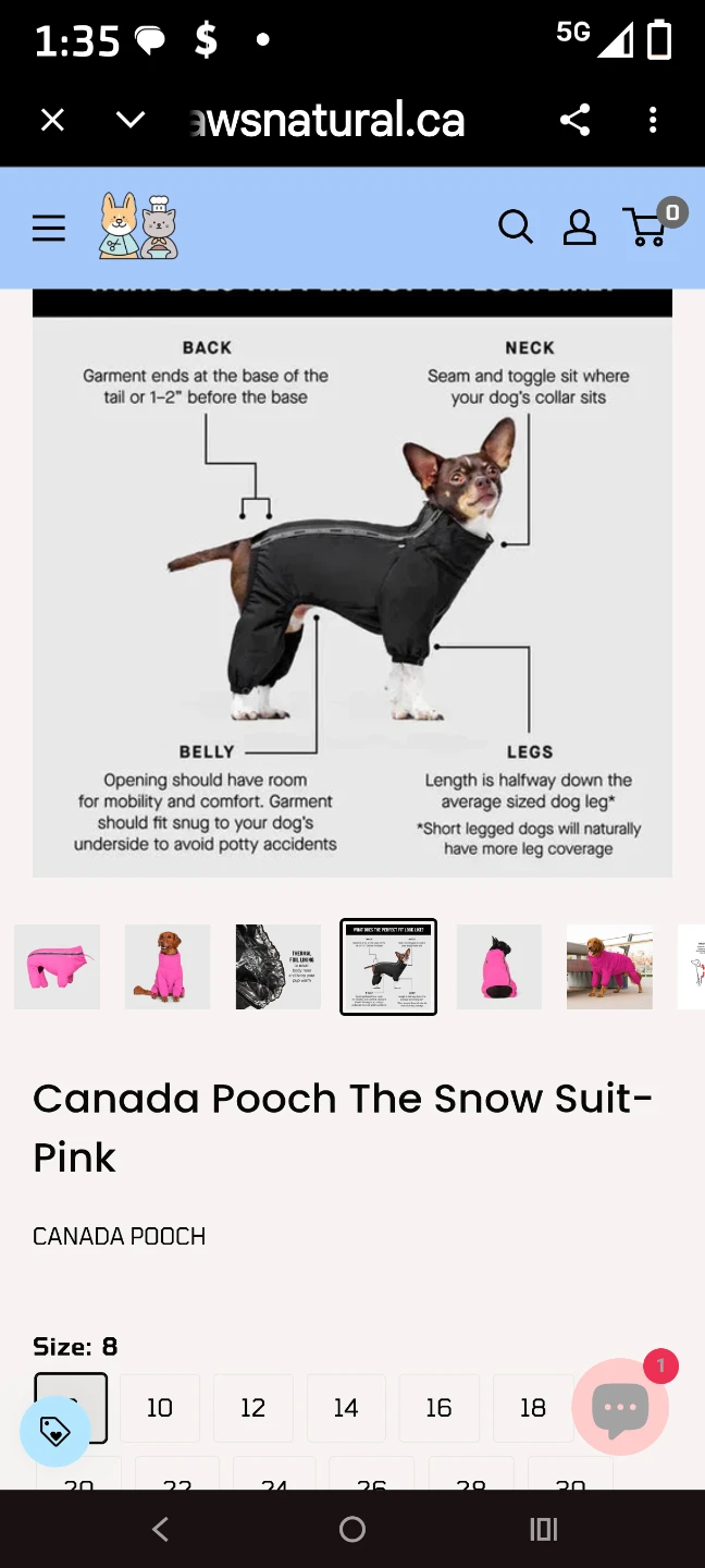 Canada Pooch The Snow Suit - Pink - photo 2