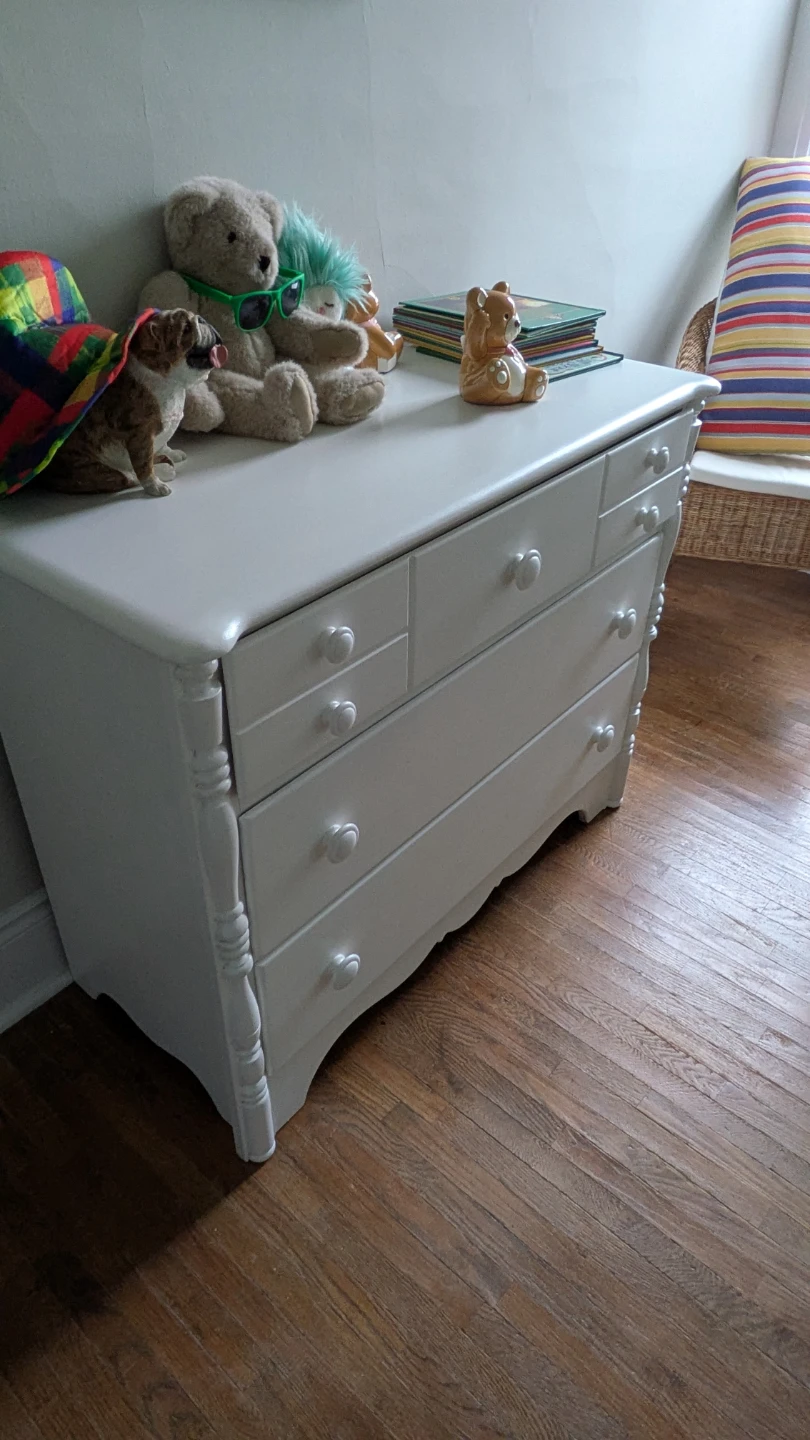 White Dresser with 3 Drawers