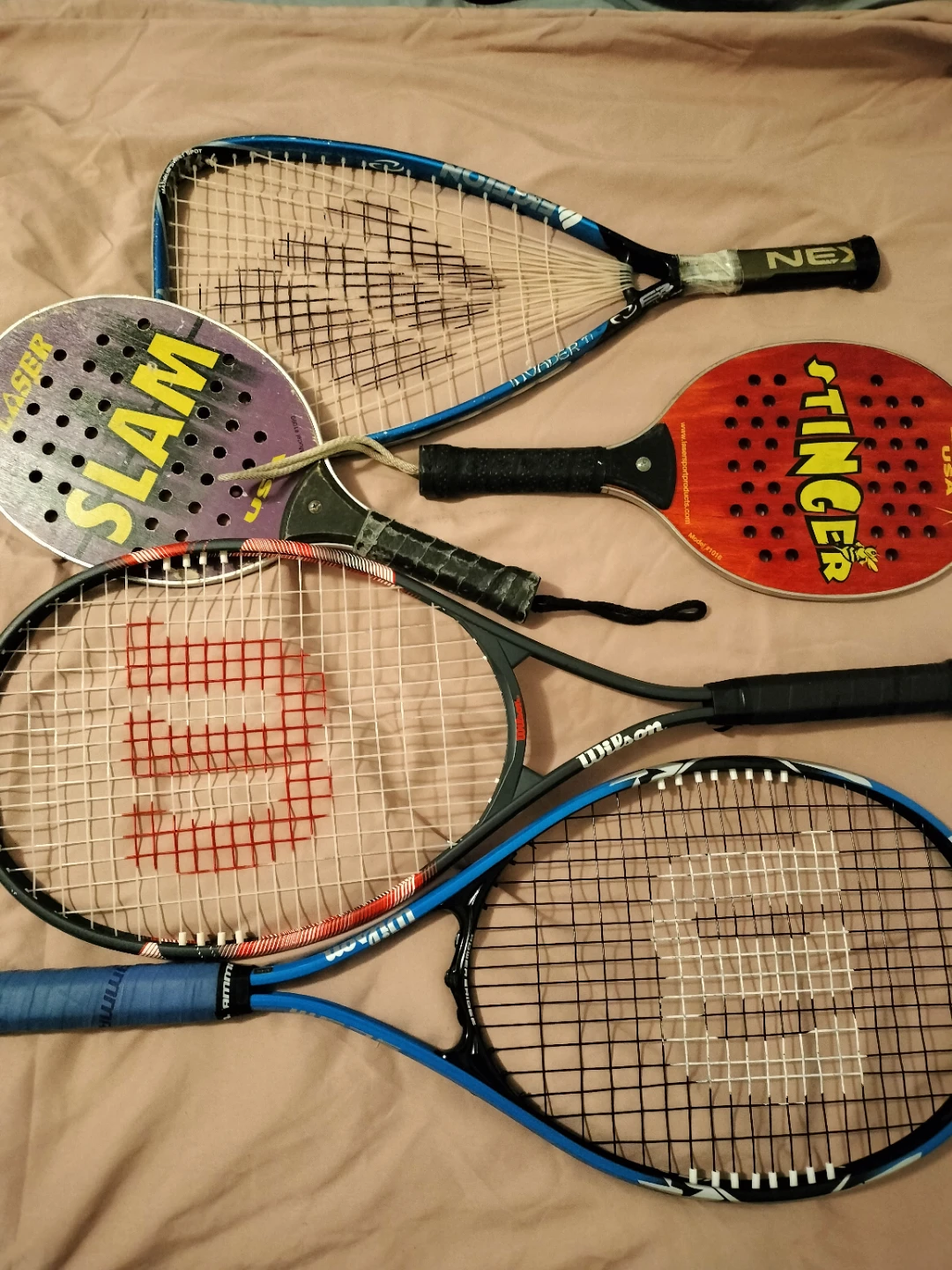 Assorted Racquets and Paddles