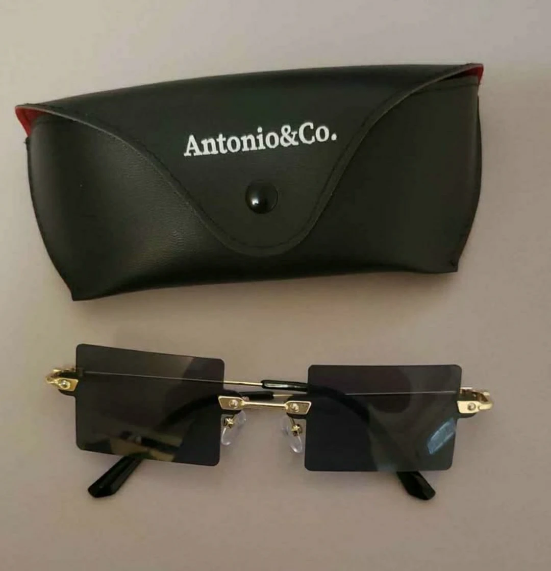 Antonio&Co. Rimless Square Sunglasses with Case