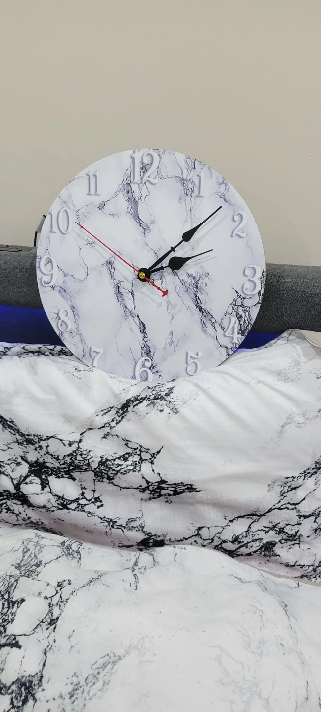 Marble look  Wall Clock