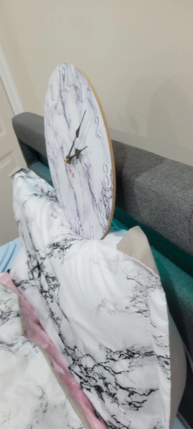 Marble look  Wall Clock - photo 3