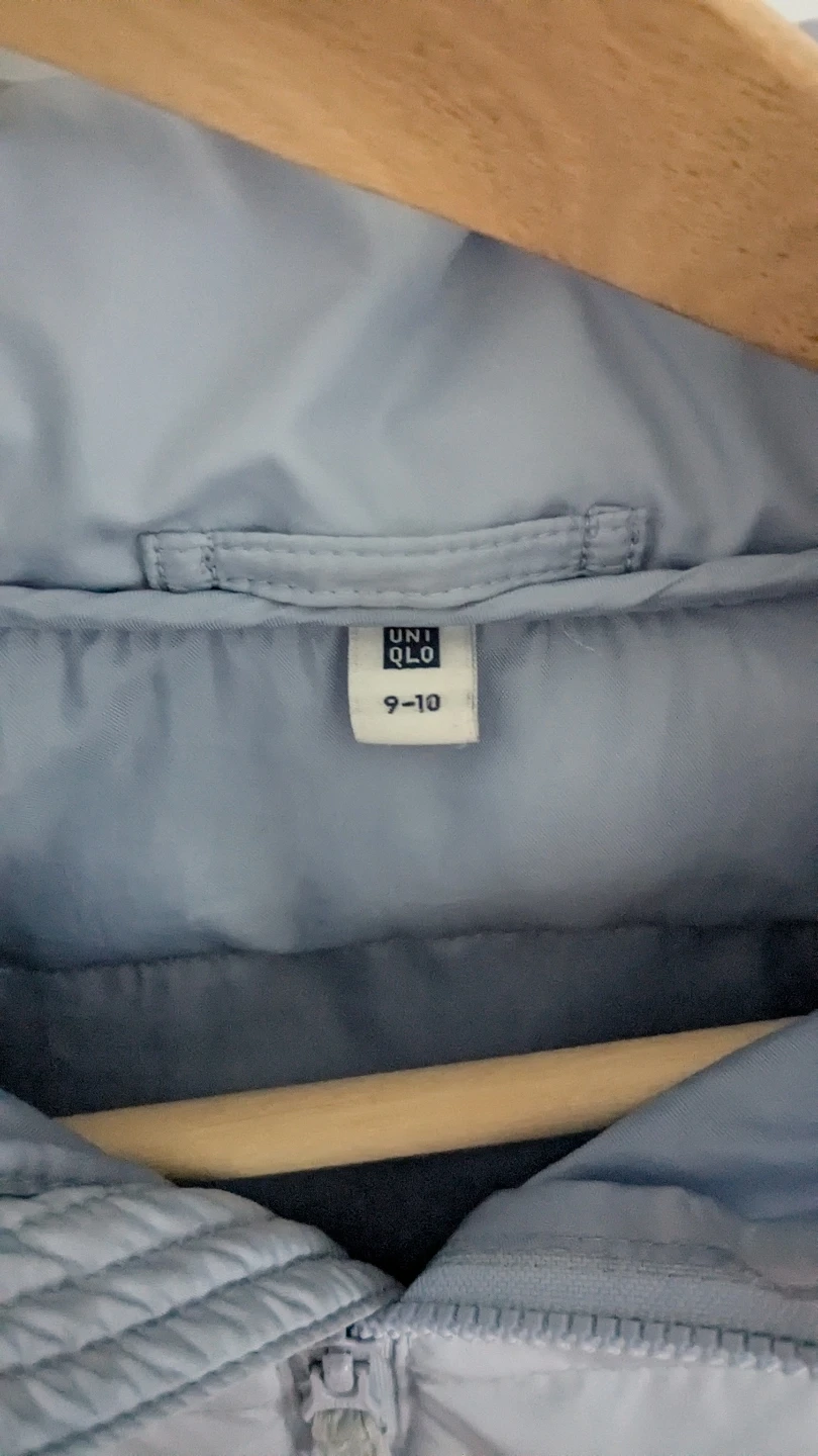 UNIQLO Kids Puffer Jacket - Light Blue - Size 9-10 - photo 2