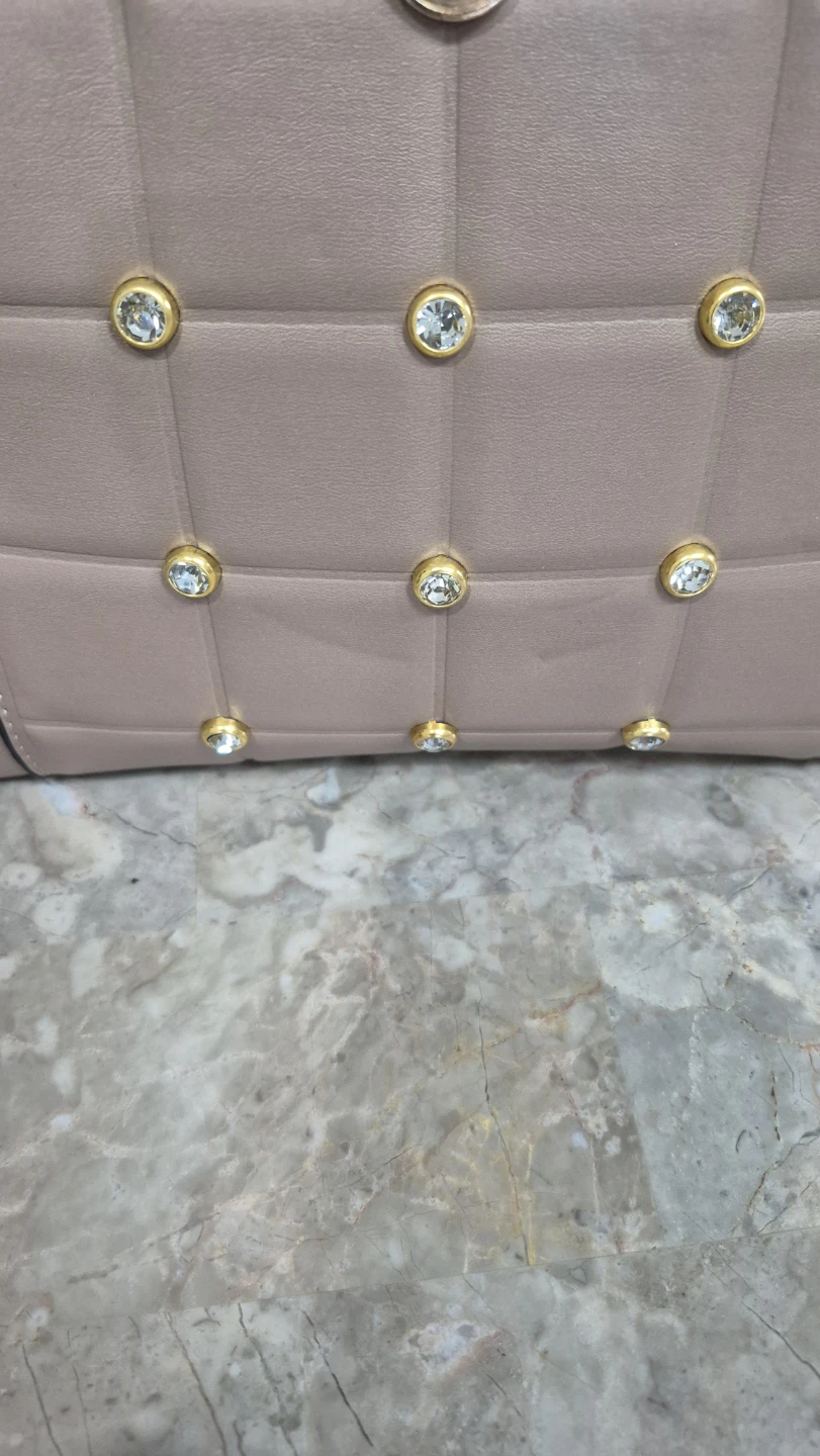 Women's Quilted Handbag with Rhinestones - photo 5