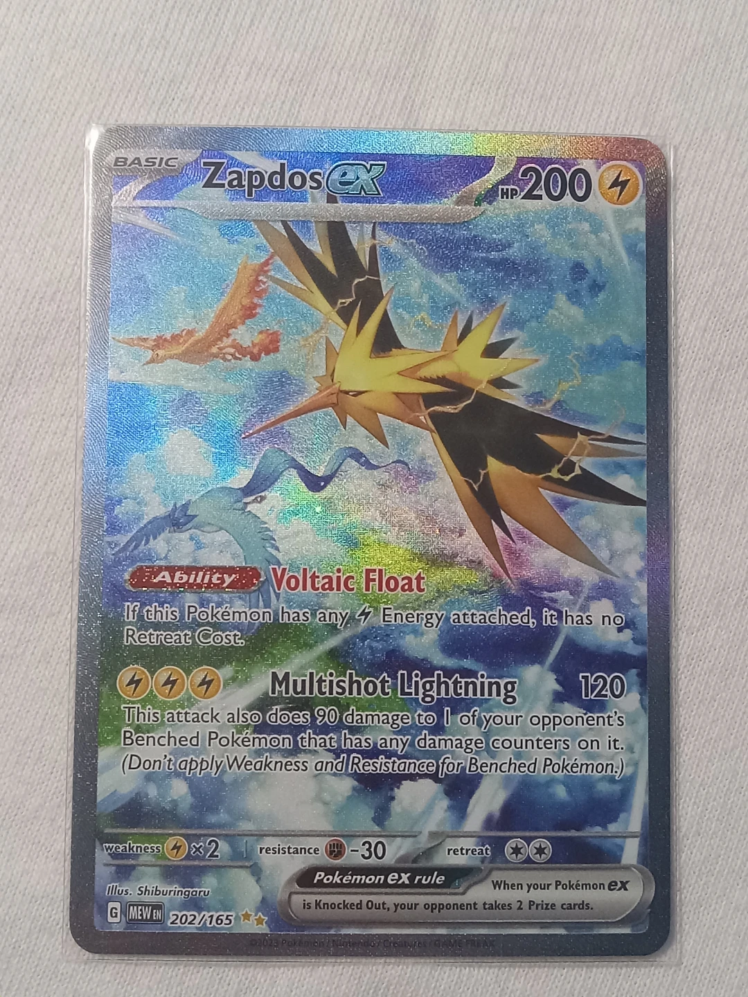 Pokemon Zapdos EX 151