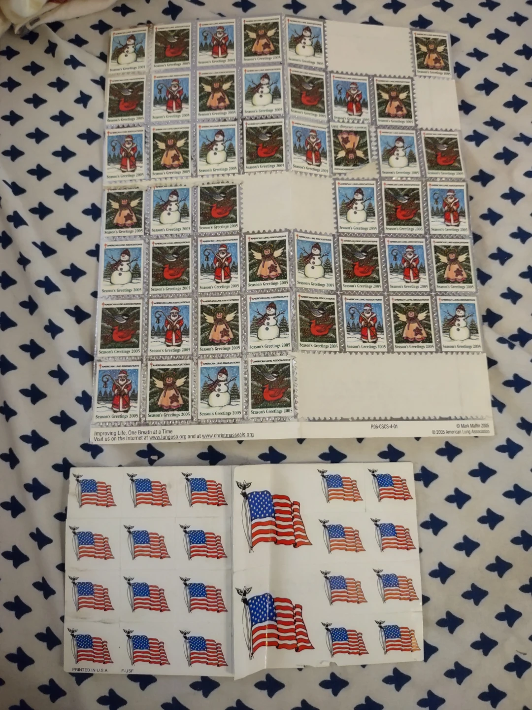 2005 Season's Greetings Stamps - American Lung Association