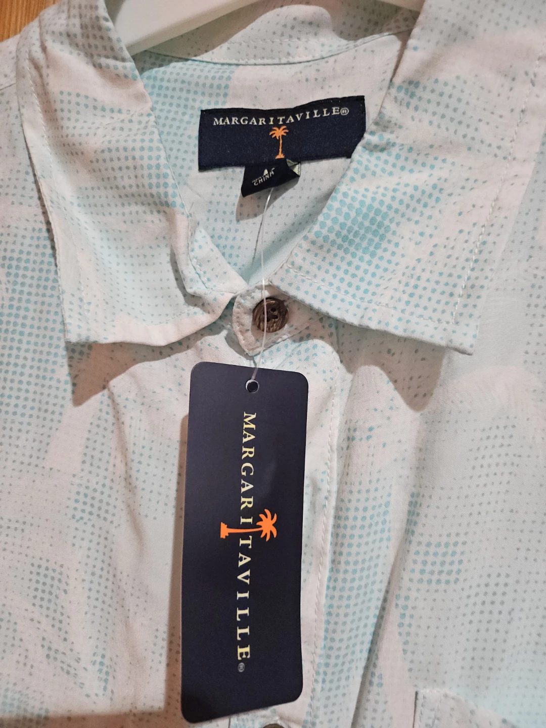 Margaritaville Men's Short Sleeve Button-Up Shirt - Medium - photo 3