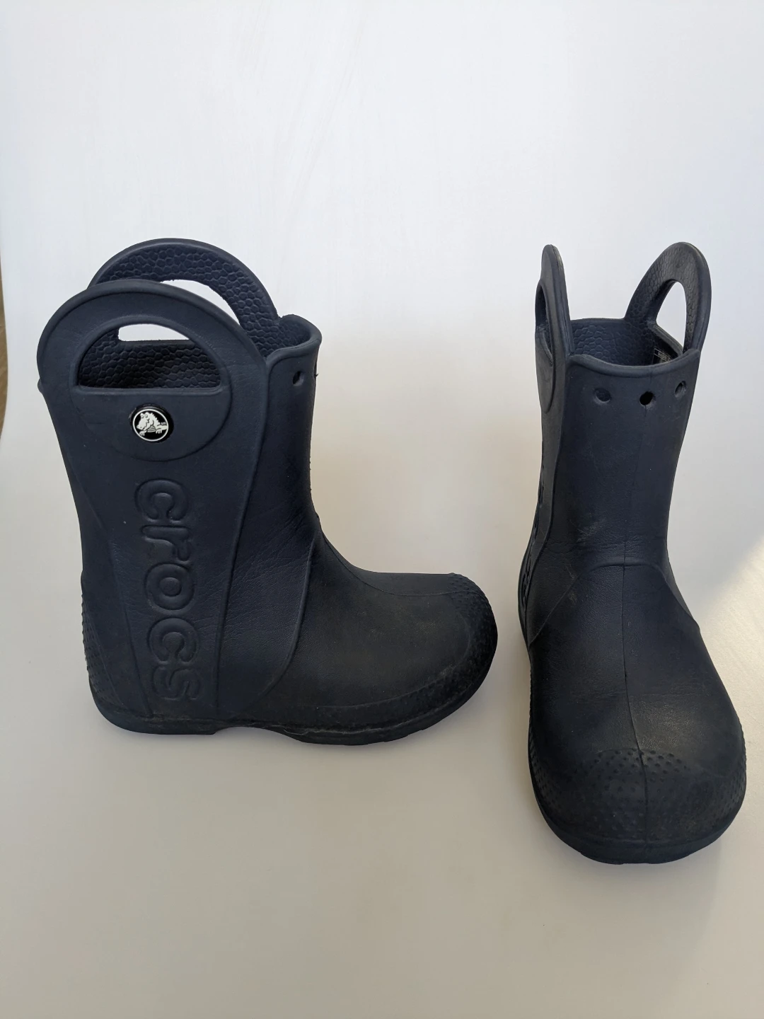 Crocs C10 Kids Rain Boots - Yellow/Navy - photo 3