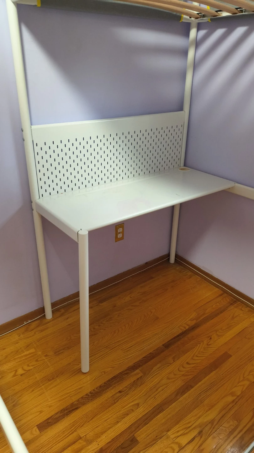2 IKEA Loft Bed with Desk and Safety Rails - photo 2