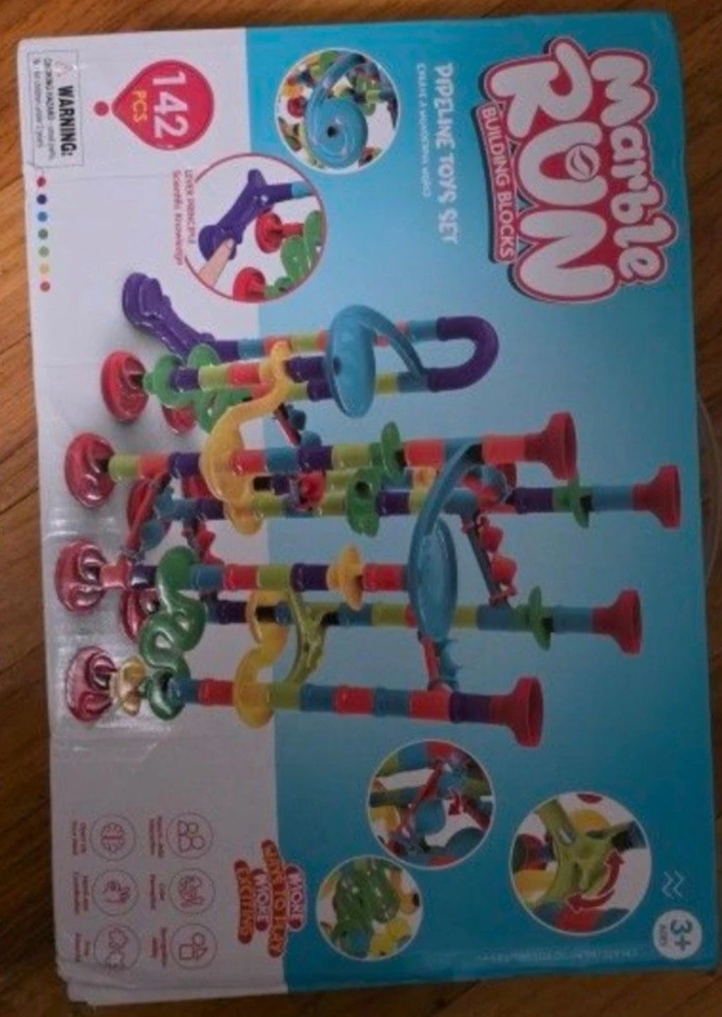 Marble Run Pipeline Toys Set Building Blocks 142 Pieces - photo 3