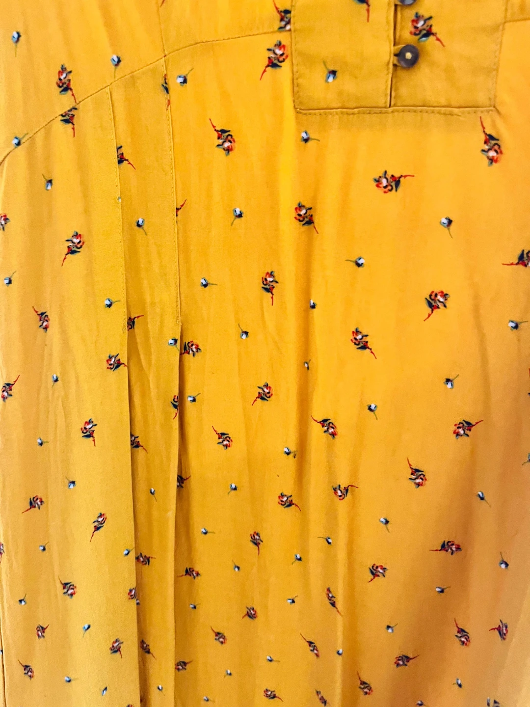 Esprit Yellow Floral Dress - Size UK 12 - photo 4