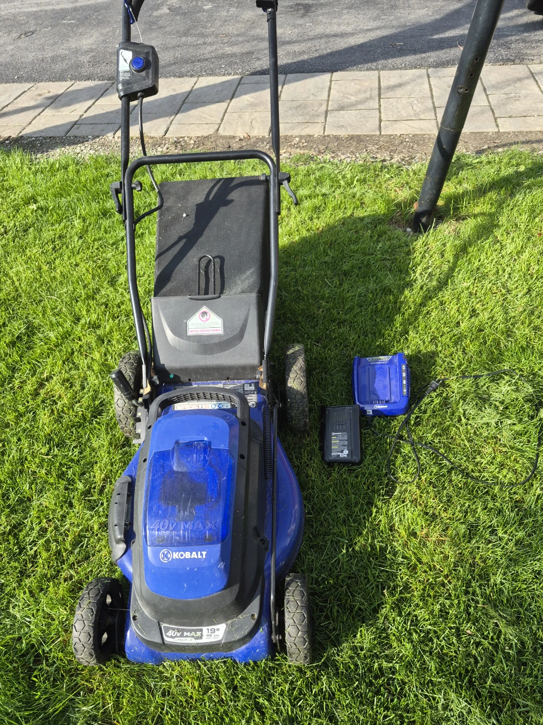 Kobalt 40V MAX 19" Cordless Electric Lawn Mower with Batteries - photo 4