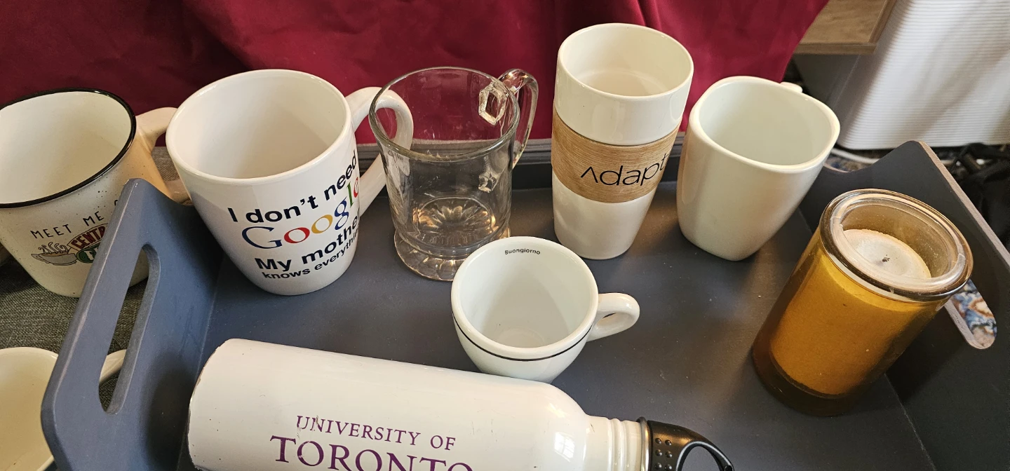Collection of Assorted Mugs and Water Bottle - photo 2