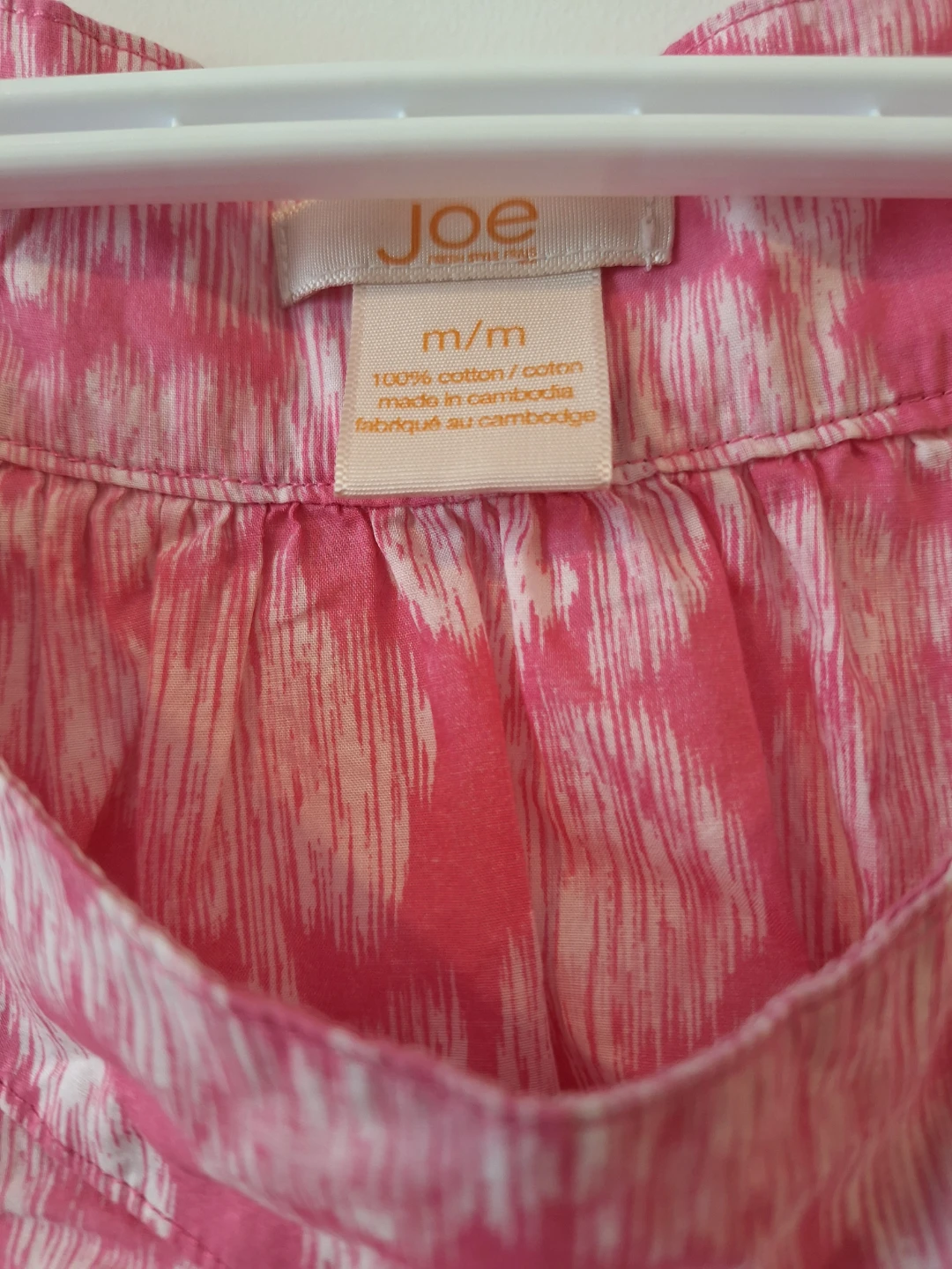 Joe Fresh Pink Floral Print Top Size Medium - photo 2