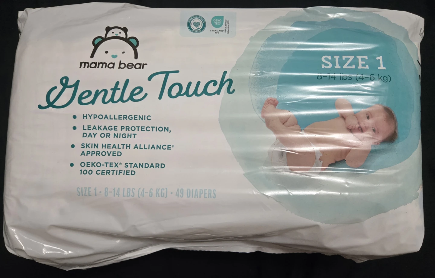 Mama Bear Diapers(49 diapers) Size 1