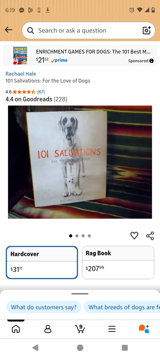 101 Salivations: For the Love of Dogs by Rachael Hale