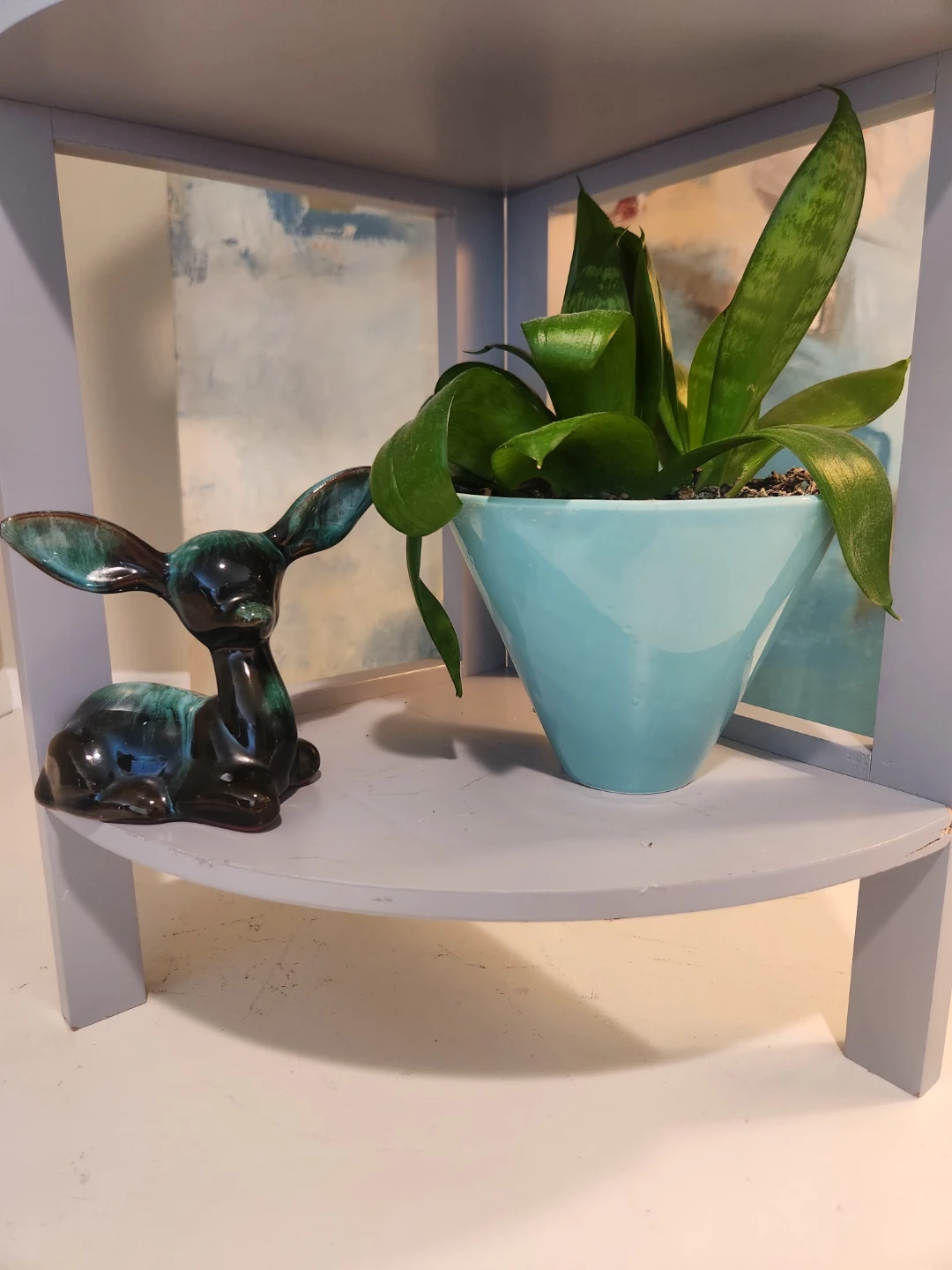 Grey Corner Shelf Unit - photo 3