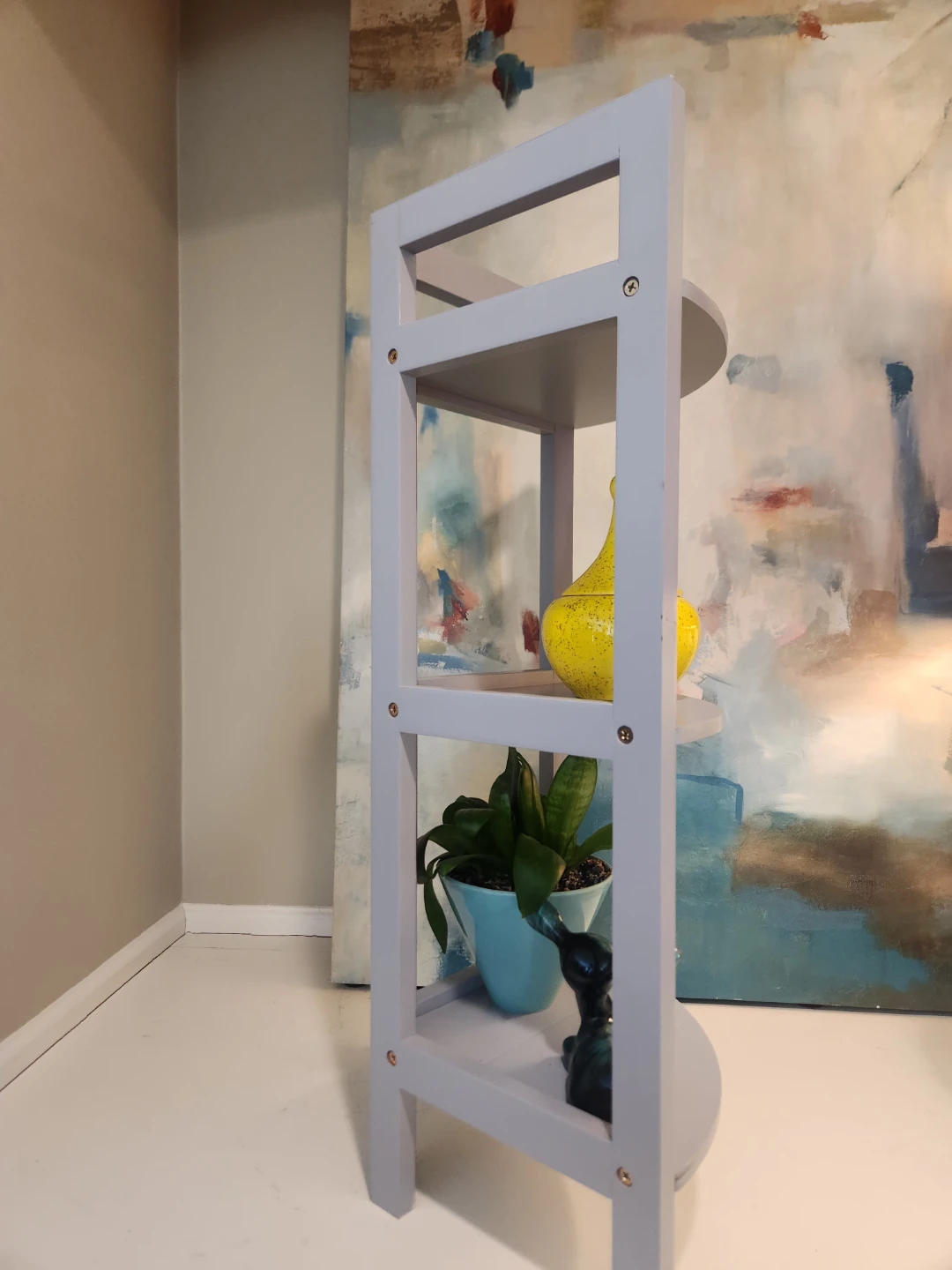 Grey Corner Shelf Unit - photo 4