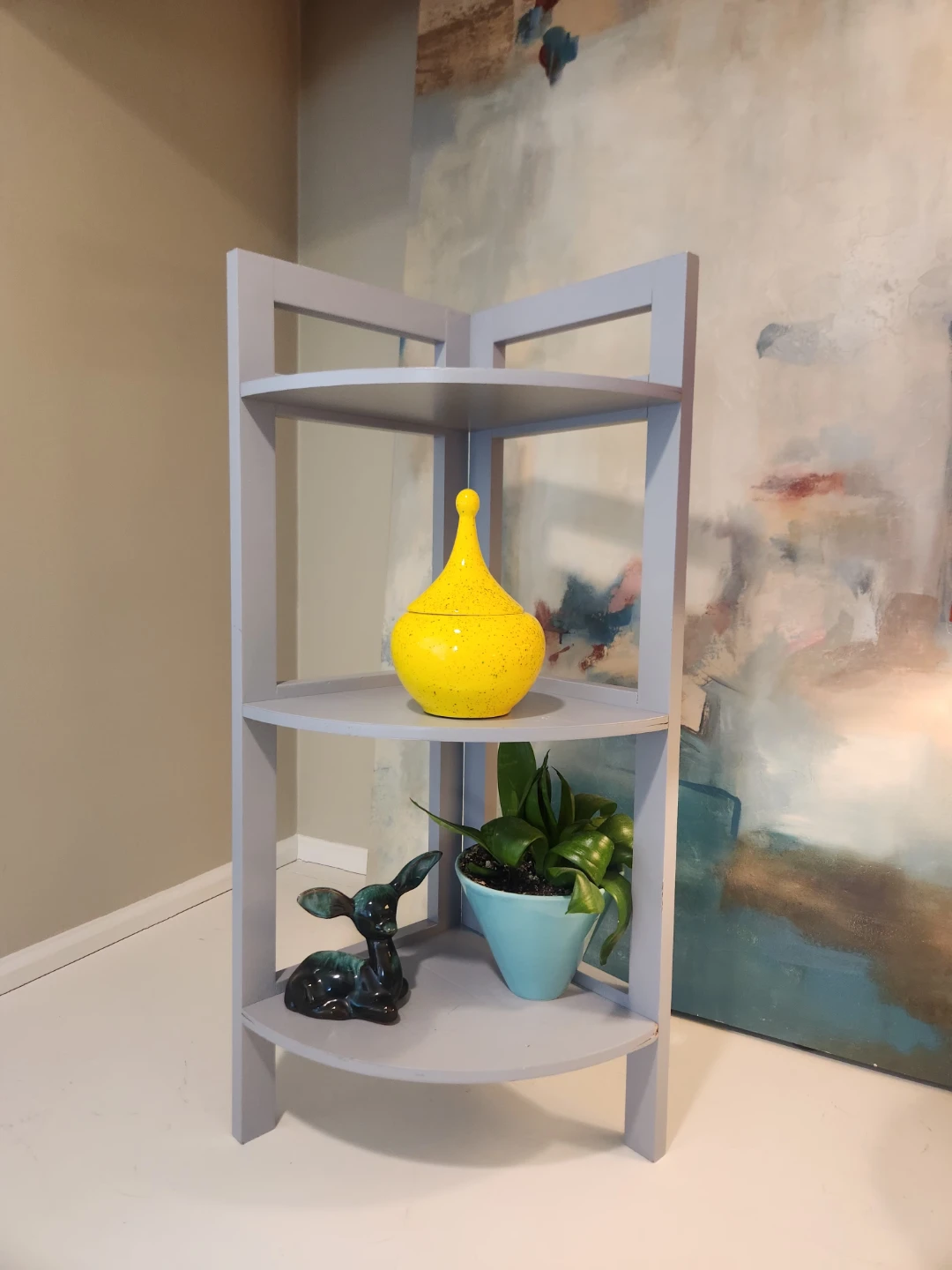 Grey Corner Shelf Unit - photo 5