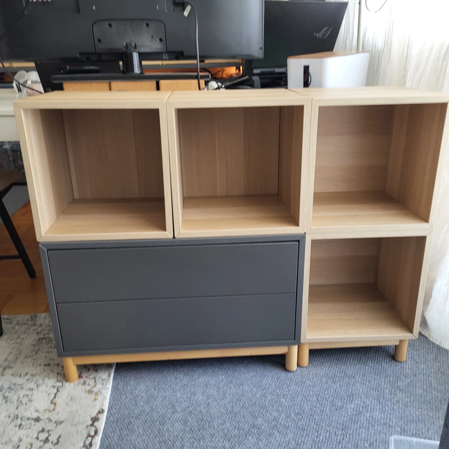 Ikea eket  Unit2 Drawers, 2 cubes great condition