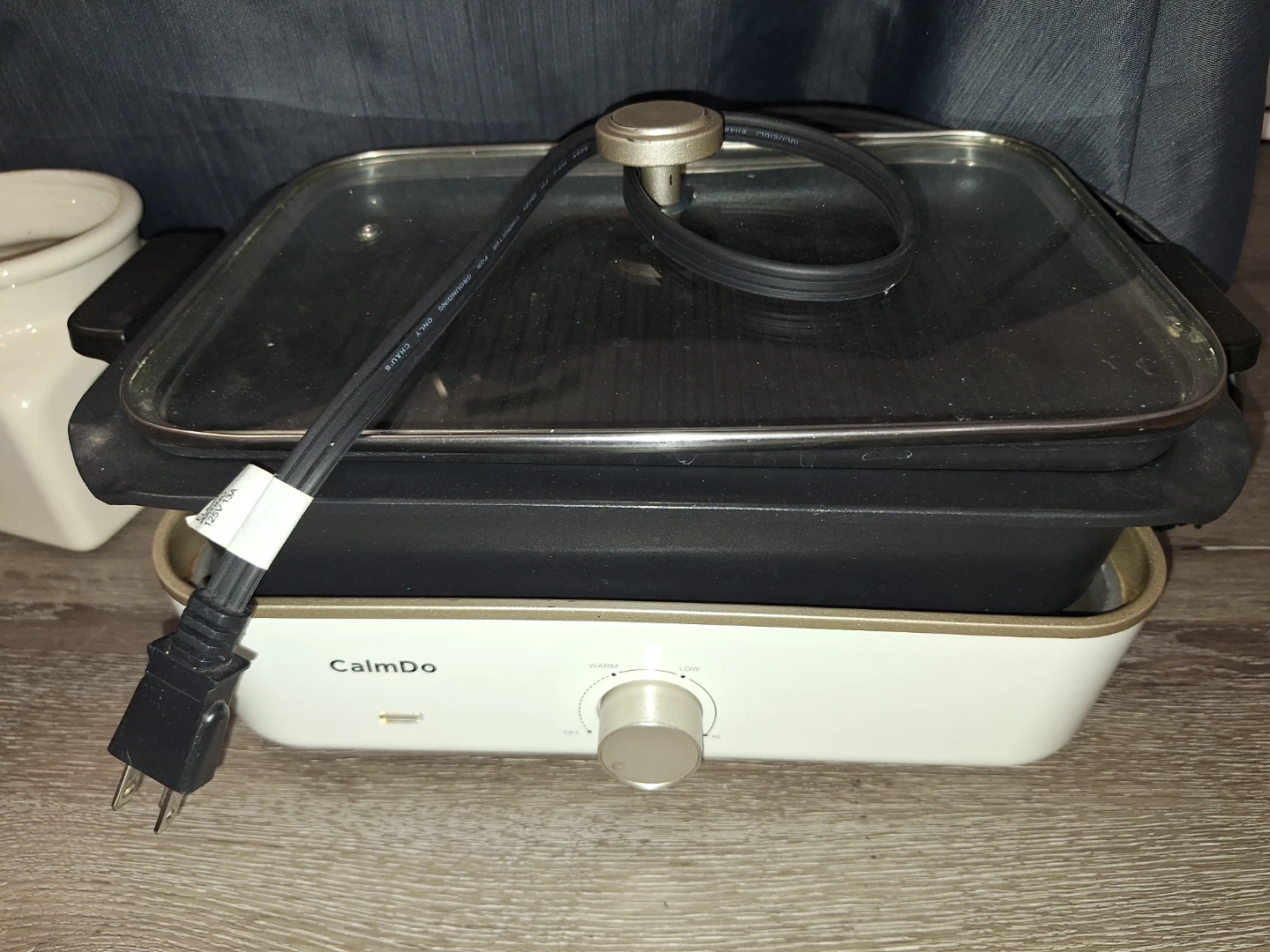 CalmDo Electric Griddle with Glass Lid
