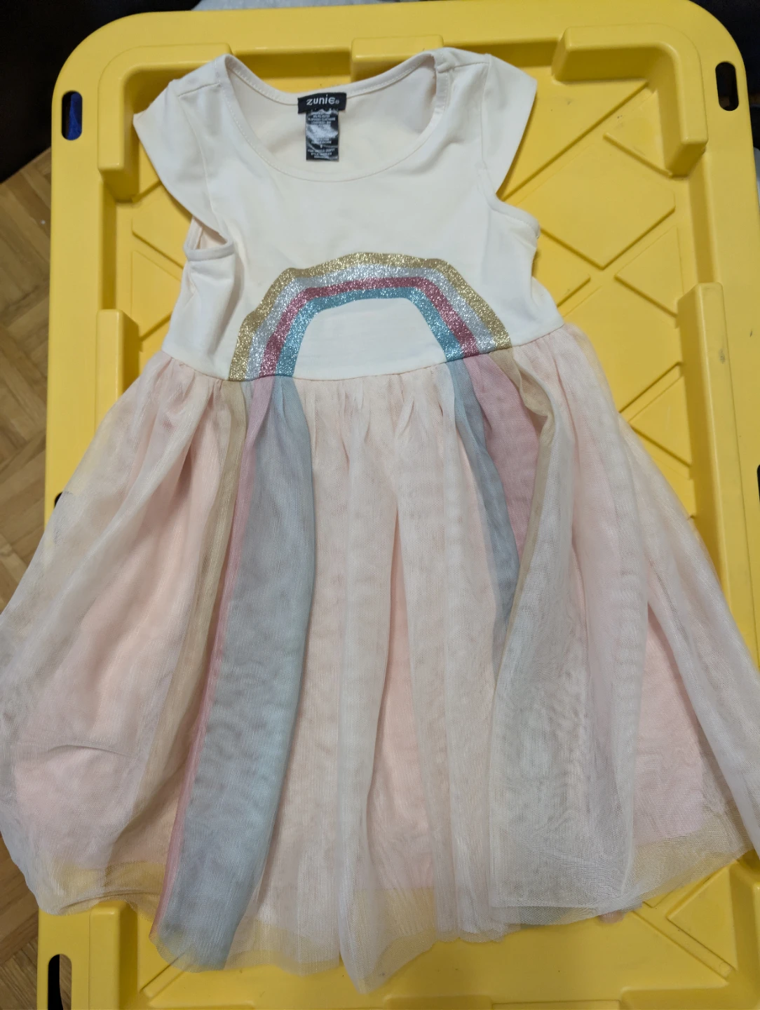 Zunie Girls Rainbow Tulle Dress