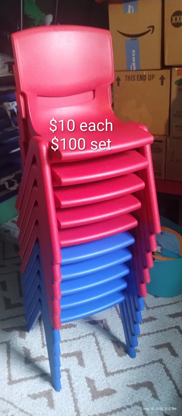 Toddler/Preschool Adjustable Table - Red