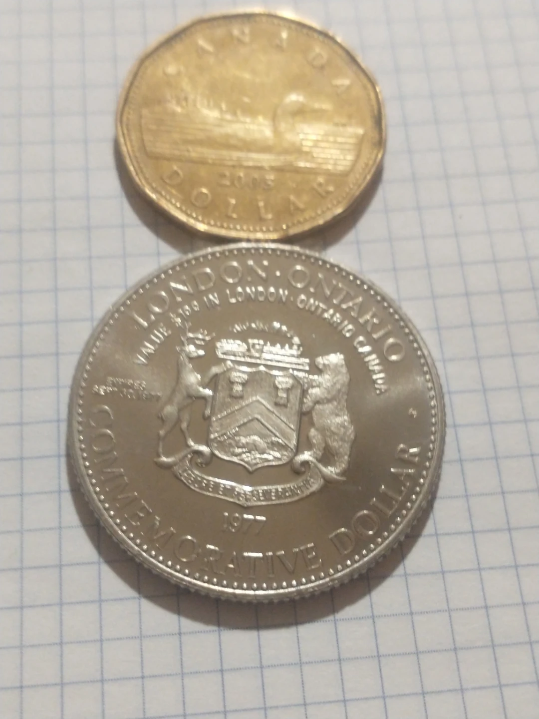 1977 London commemorative trade dollar (nickel) Numista #74339 - photo 2