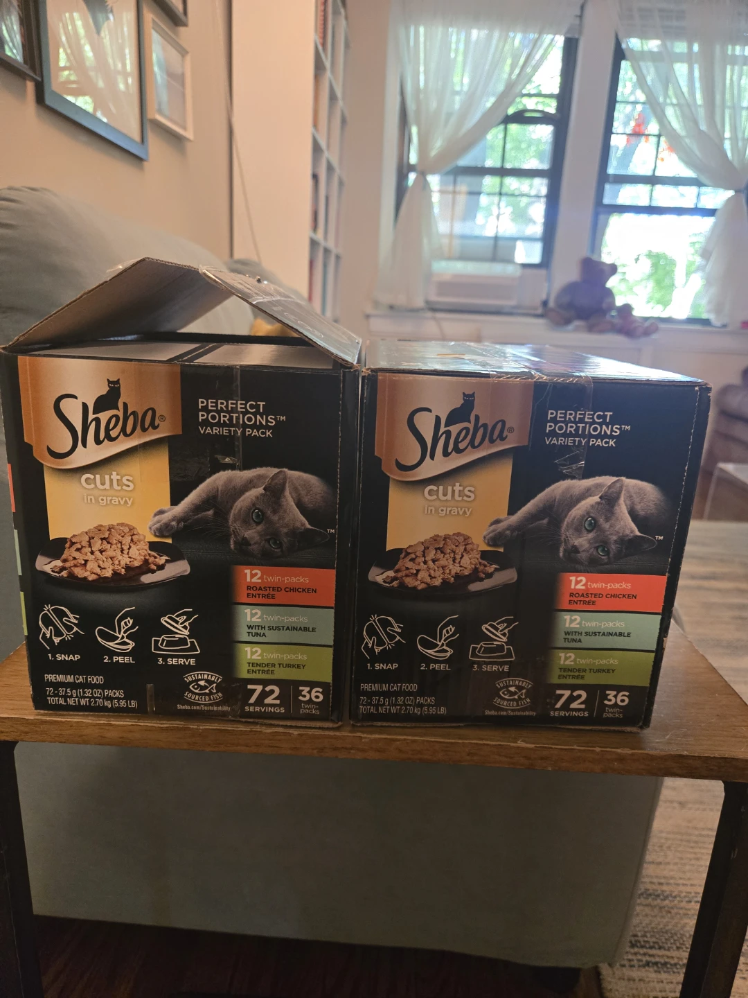 Sheba Perfect Portions Cat Food Variety Pack - 72 Count