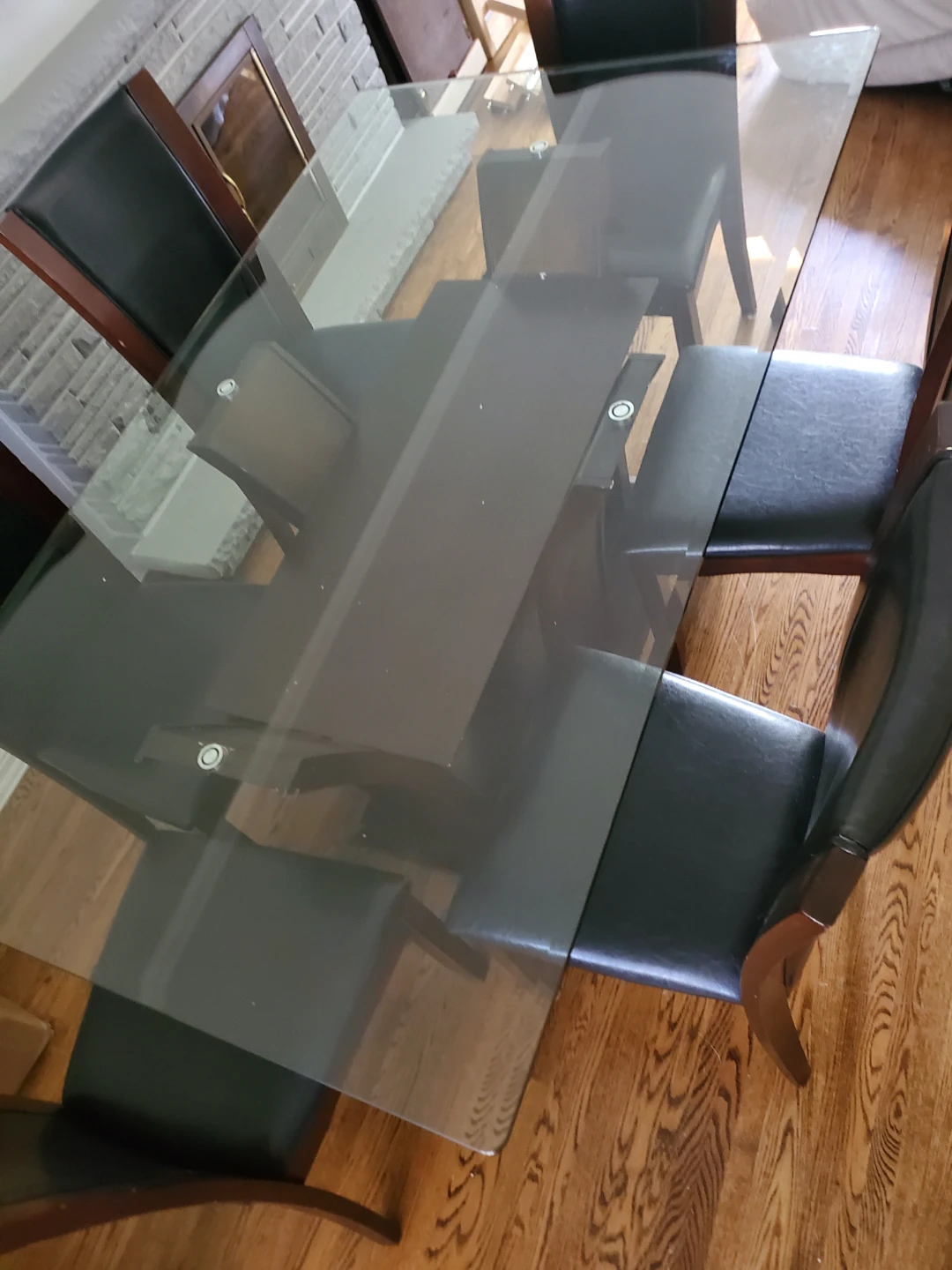 Glass Dining Table with 6 Chairs - photo 2