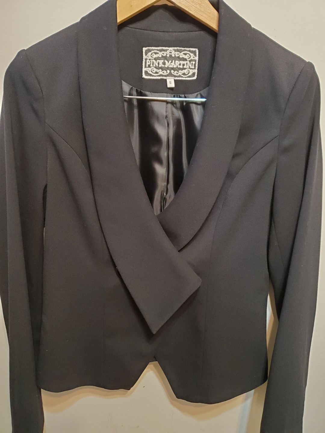 Pink Martini Black Blazer Size S