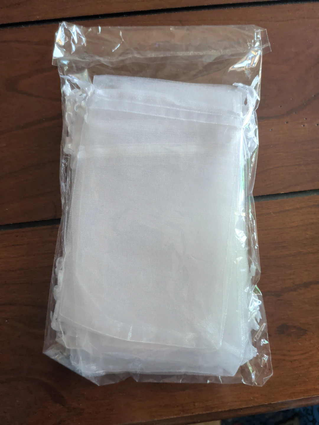 White Organza Gift Bags (Set of 25) - photo 2