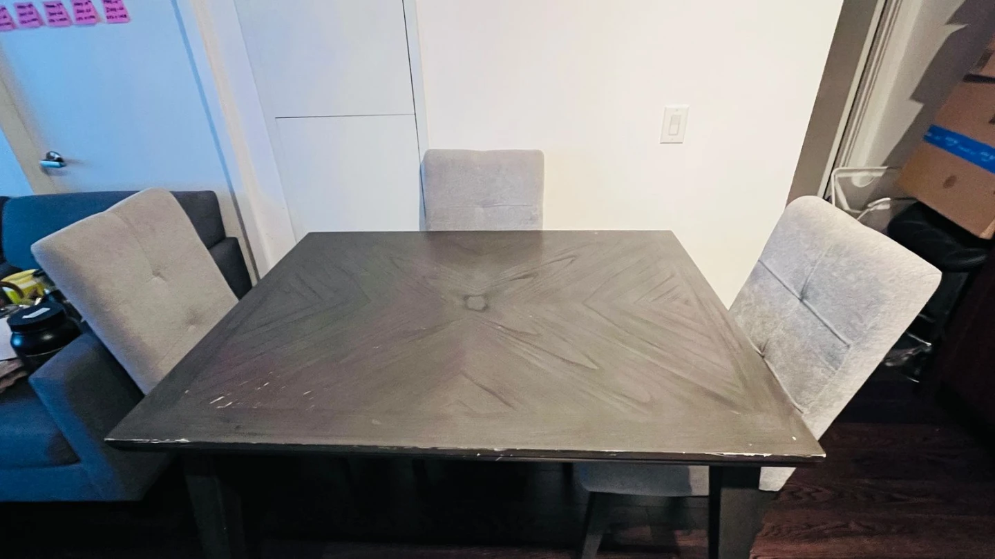 Dining Table and 3 Chairs Set - photo 3