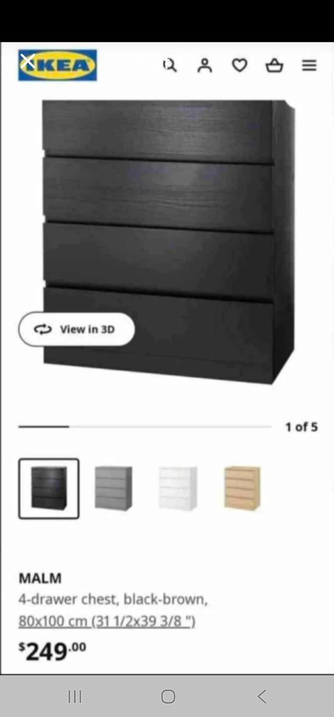 Malm dresser plus 2 side tables - photo 2
