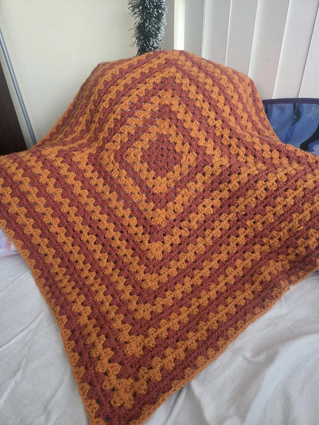 Cozy handmade crochet lap blanket - photo 3
