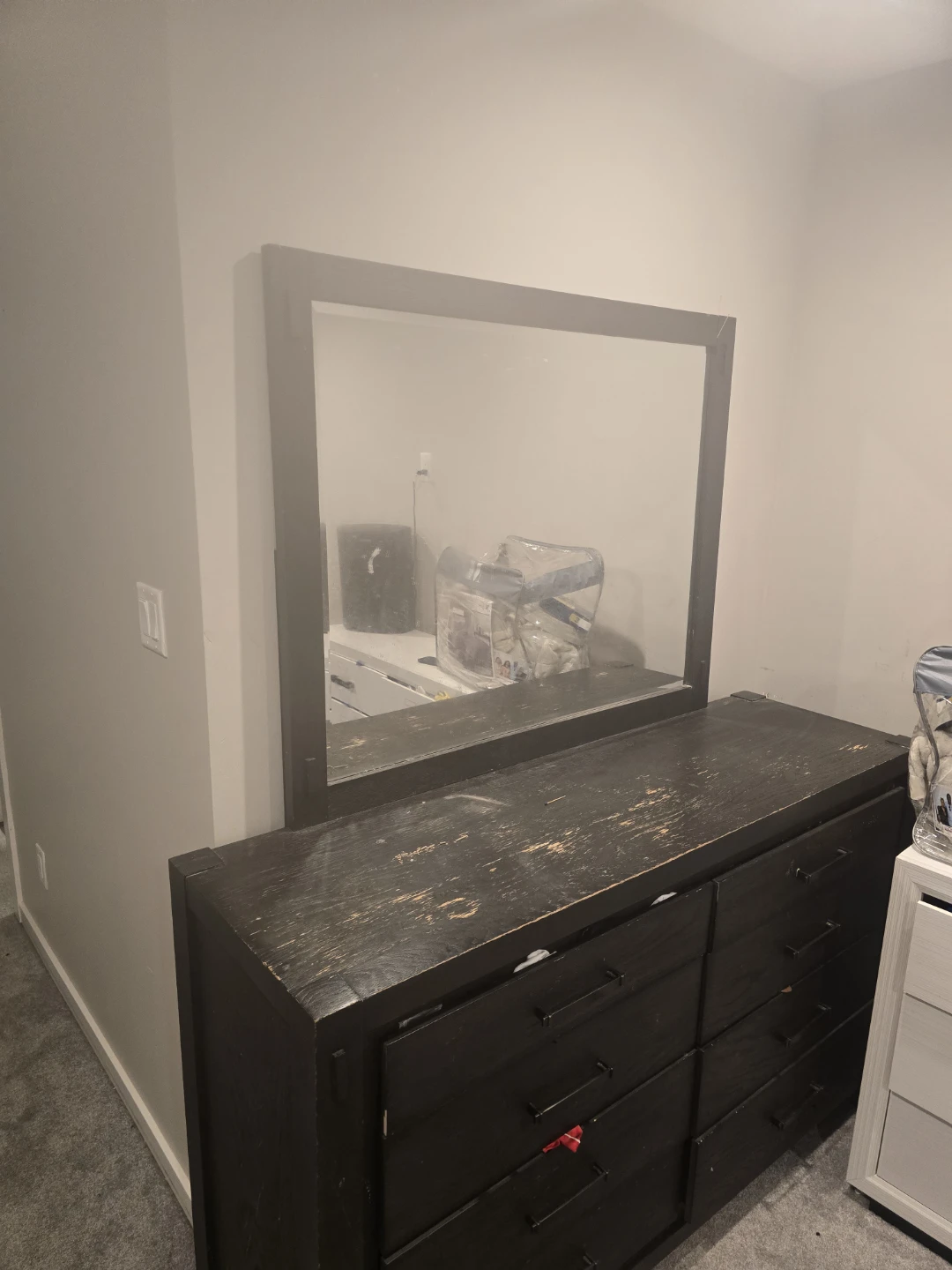 Black Dresser with Mirror - photo 2