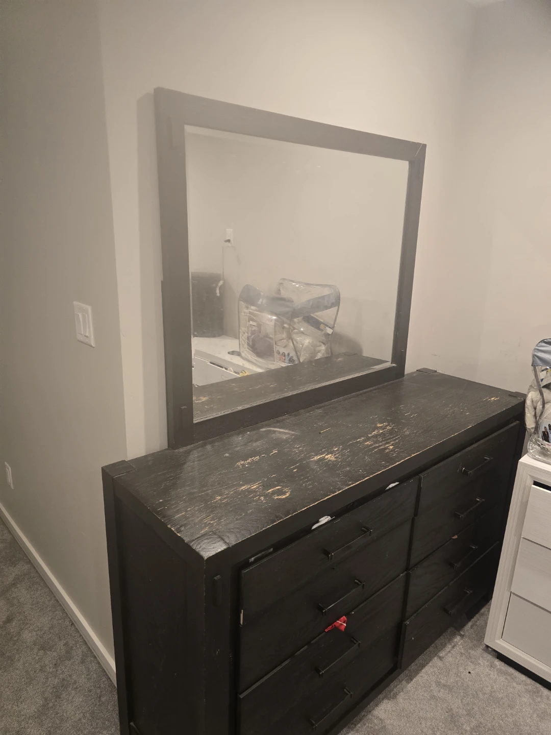 Black Dresser with Mirror - photo 3