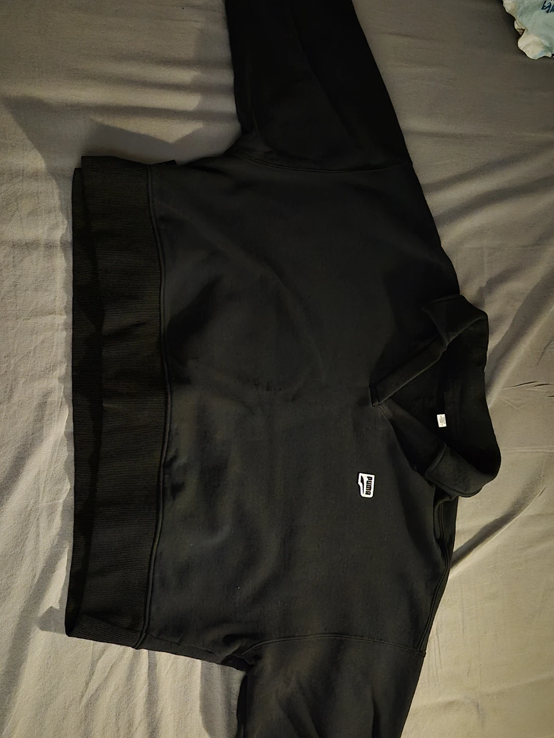 Cropped black Puma long sleeve with collar - photo 4