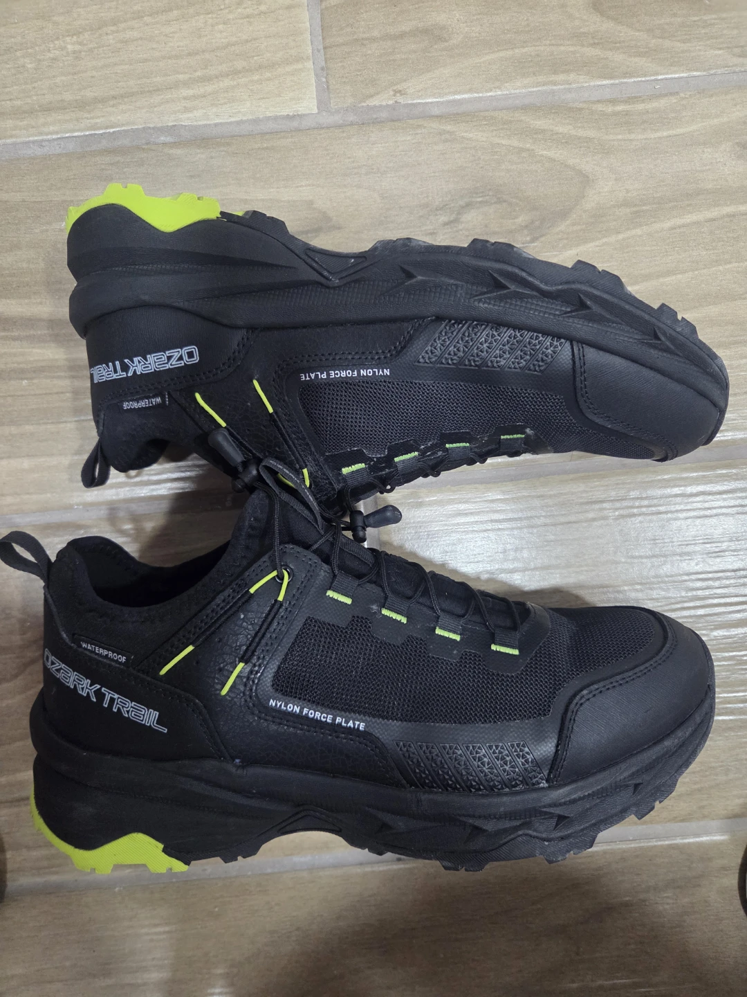 Ozark Trail Waterproof Trail Shoes - Black, Size 11.5