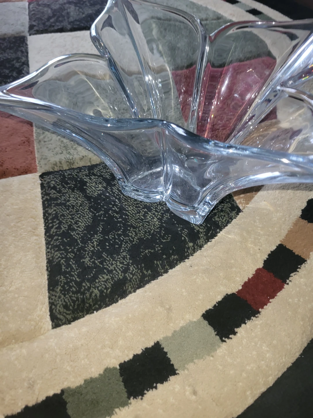 Clear Glass Decorative Bowl