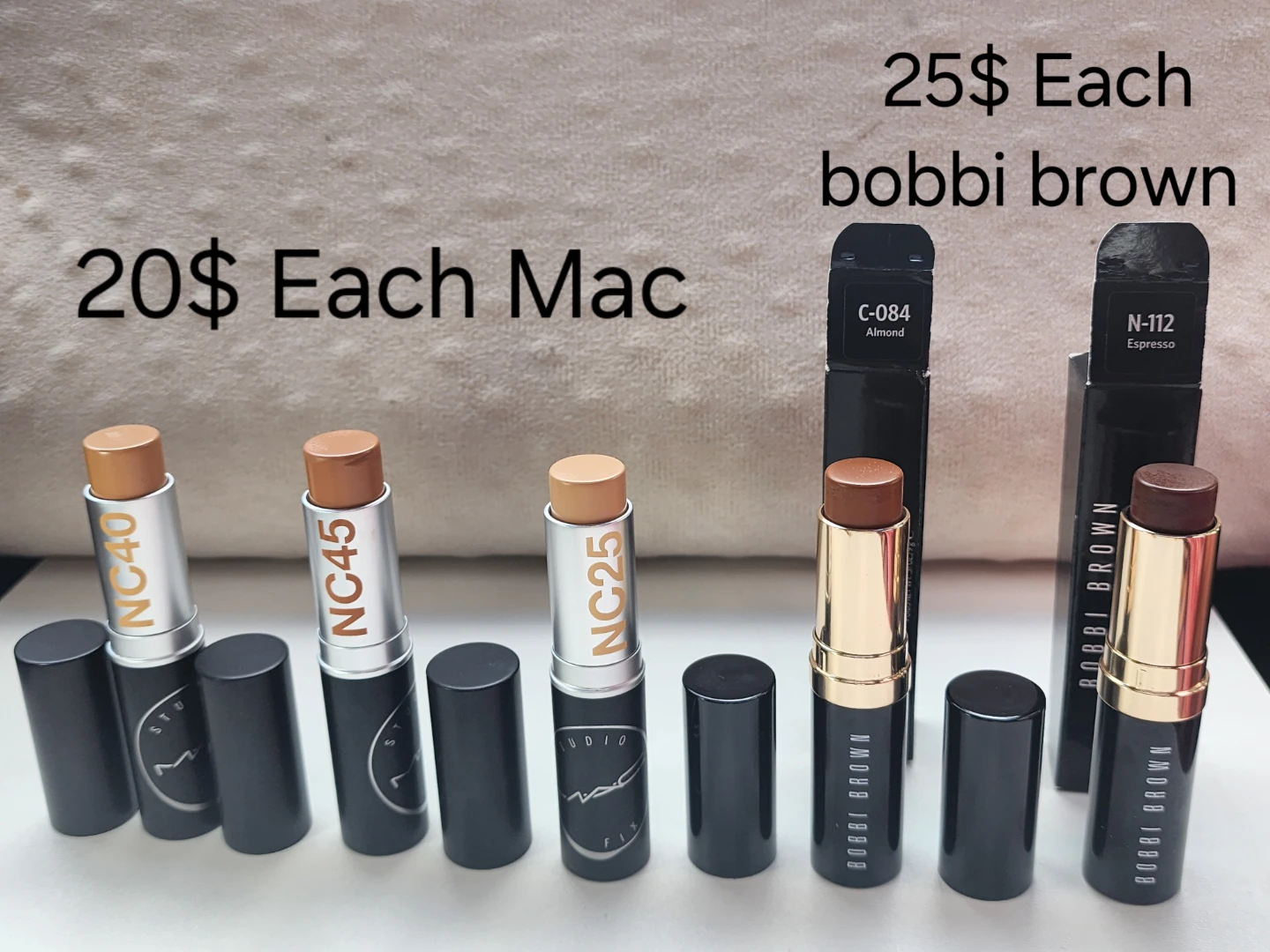 MAC Studio Fix Foundation Sticks & Bobbi Brown Foundations